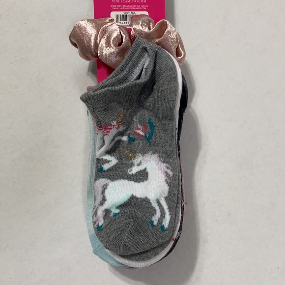 Vince Camuto 10 Pairs Girls Socks + Bonus Hair Tie - Picture 4 of 9